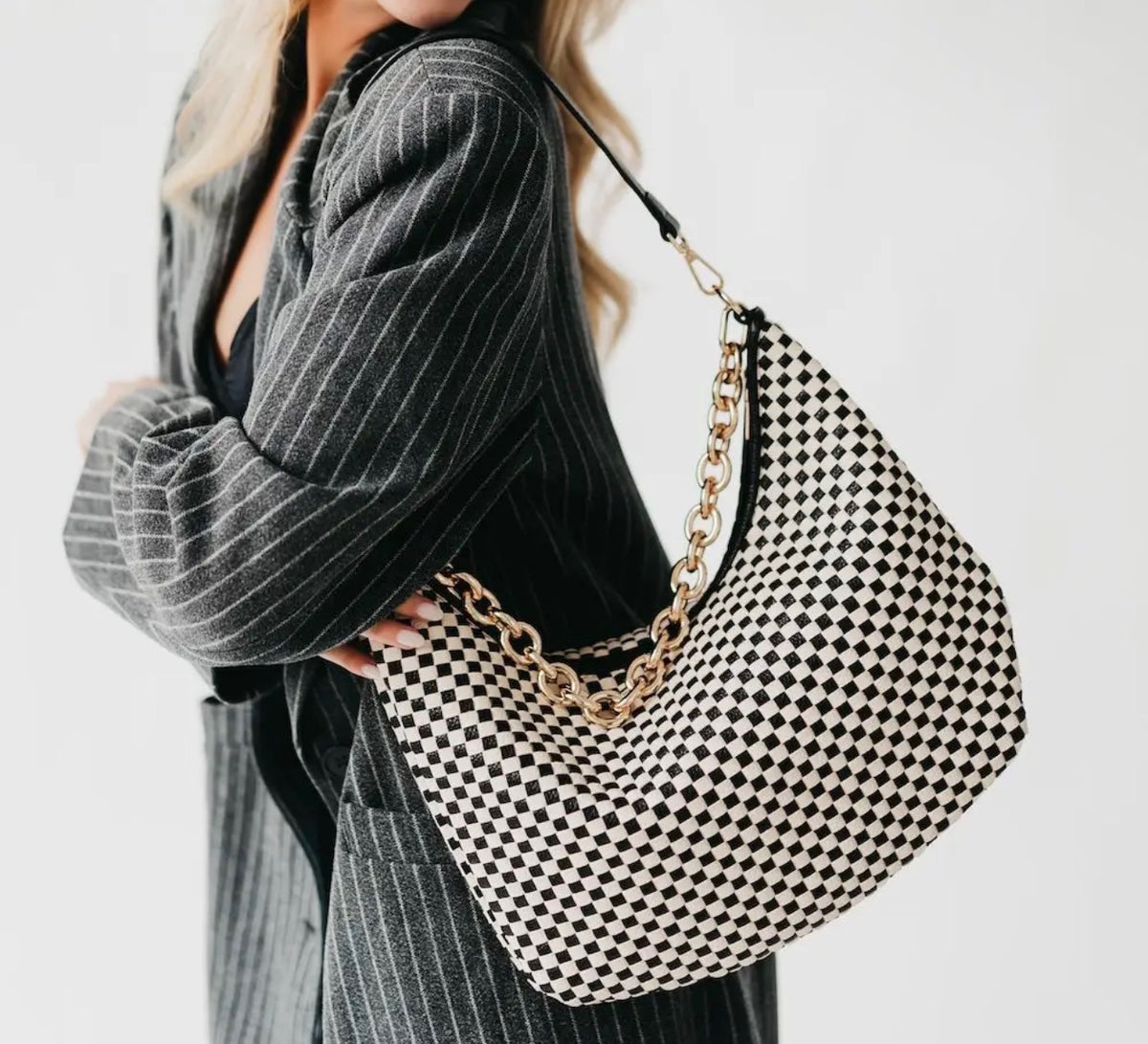 The Maeve Woven Shoulder Bag