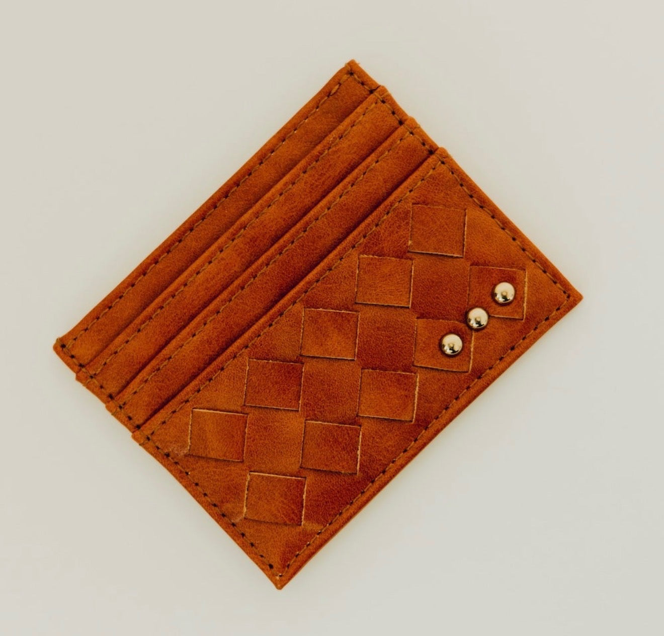 The Mariah Woven Small Card Holder Wallet