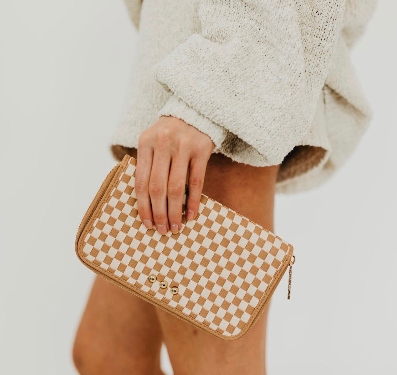 Lenni Large Zip Woven Wallet