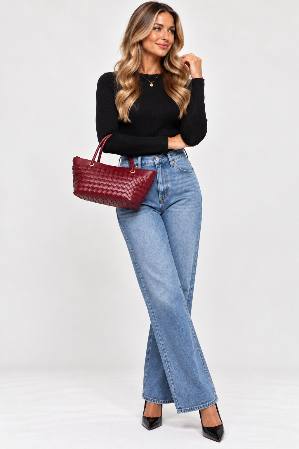 The Nattie Weave Crossbody Bag