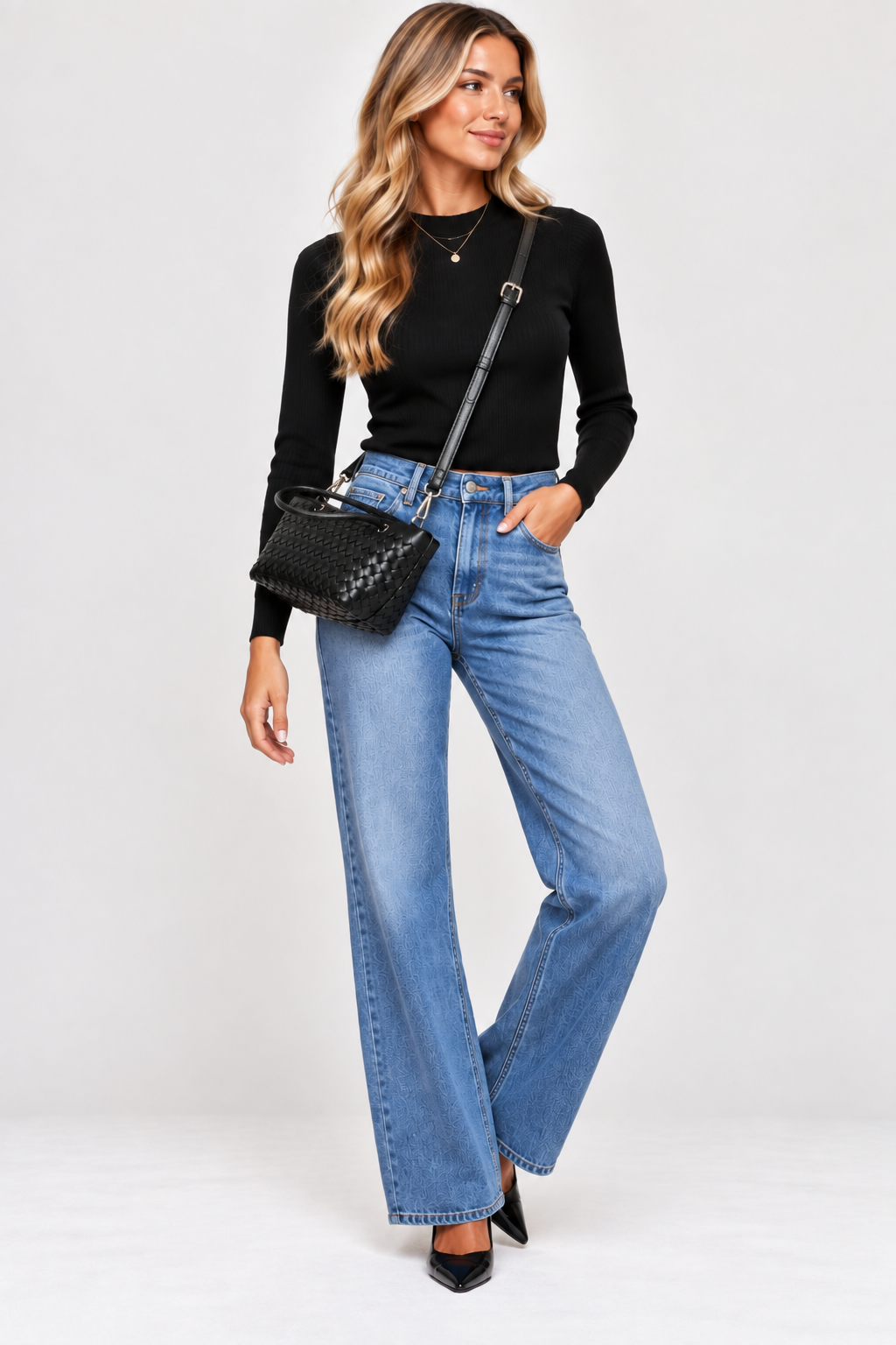 The Nattie Weave Crossbody Bag