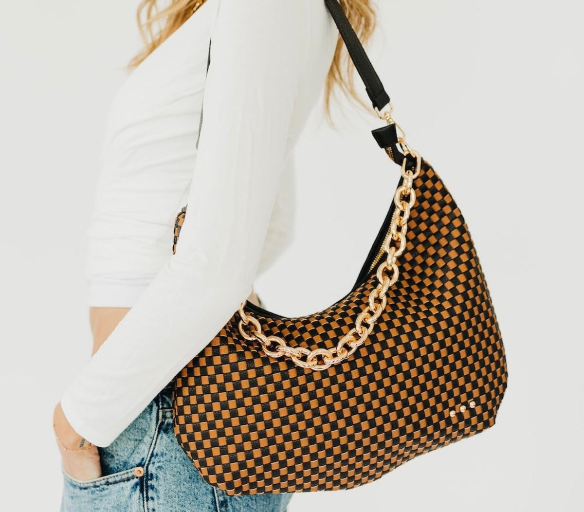 The Maeve Woven Shoulder Bag