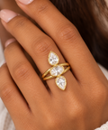 The Reese Zircon 18K Gold Plated Ring