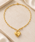 The Love Again Paperclip Heart Necklace