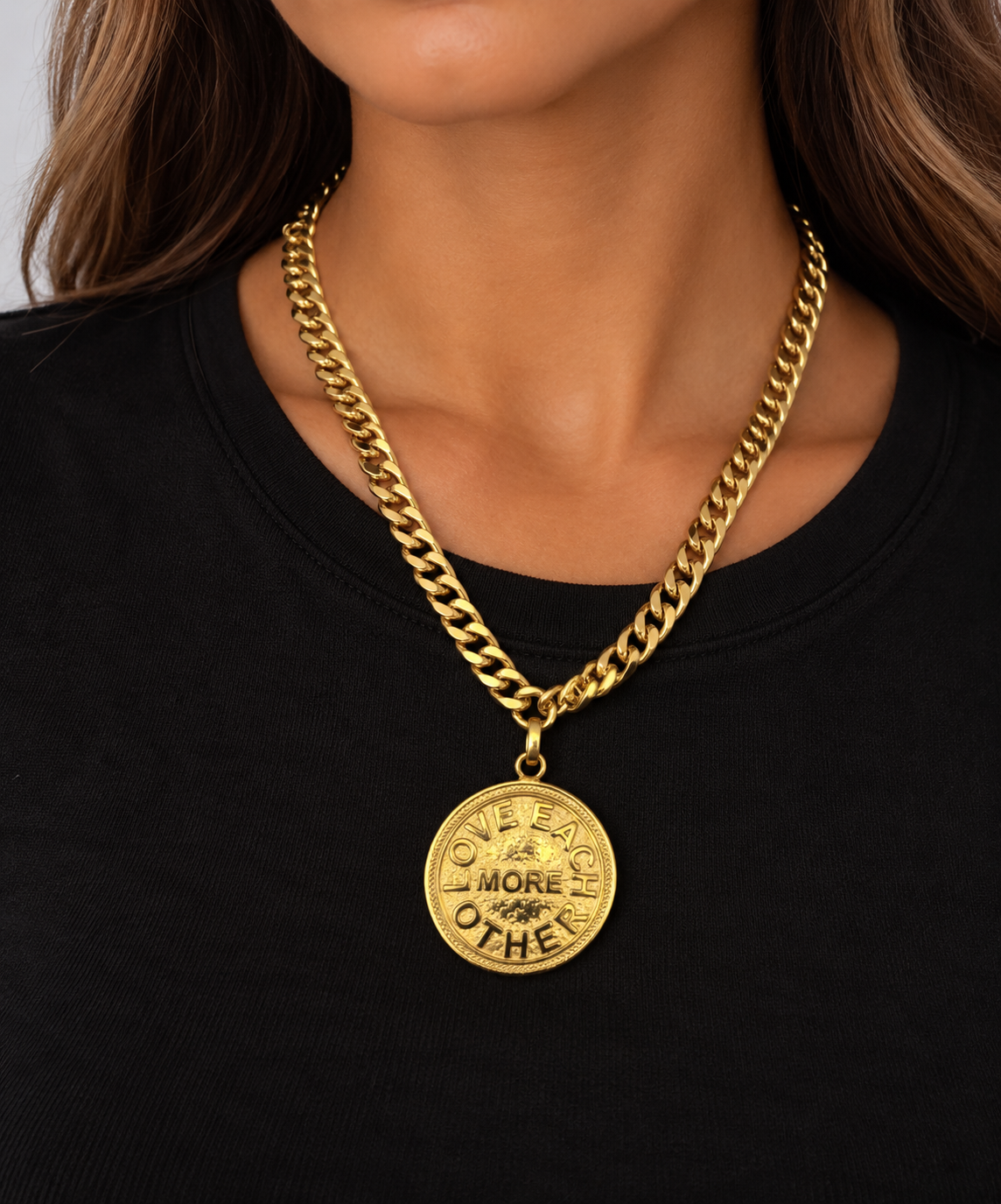 The Love Each Other More Pendant Necklace