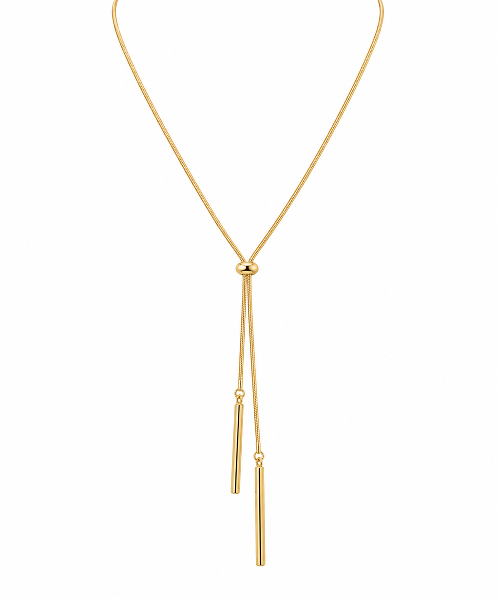 The Lennon Gold Lariat Necklace