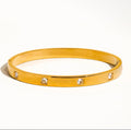 The Brinley 18K Gold Plated Cz Bangle