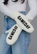 The Ivory Touchdown Mittens