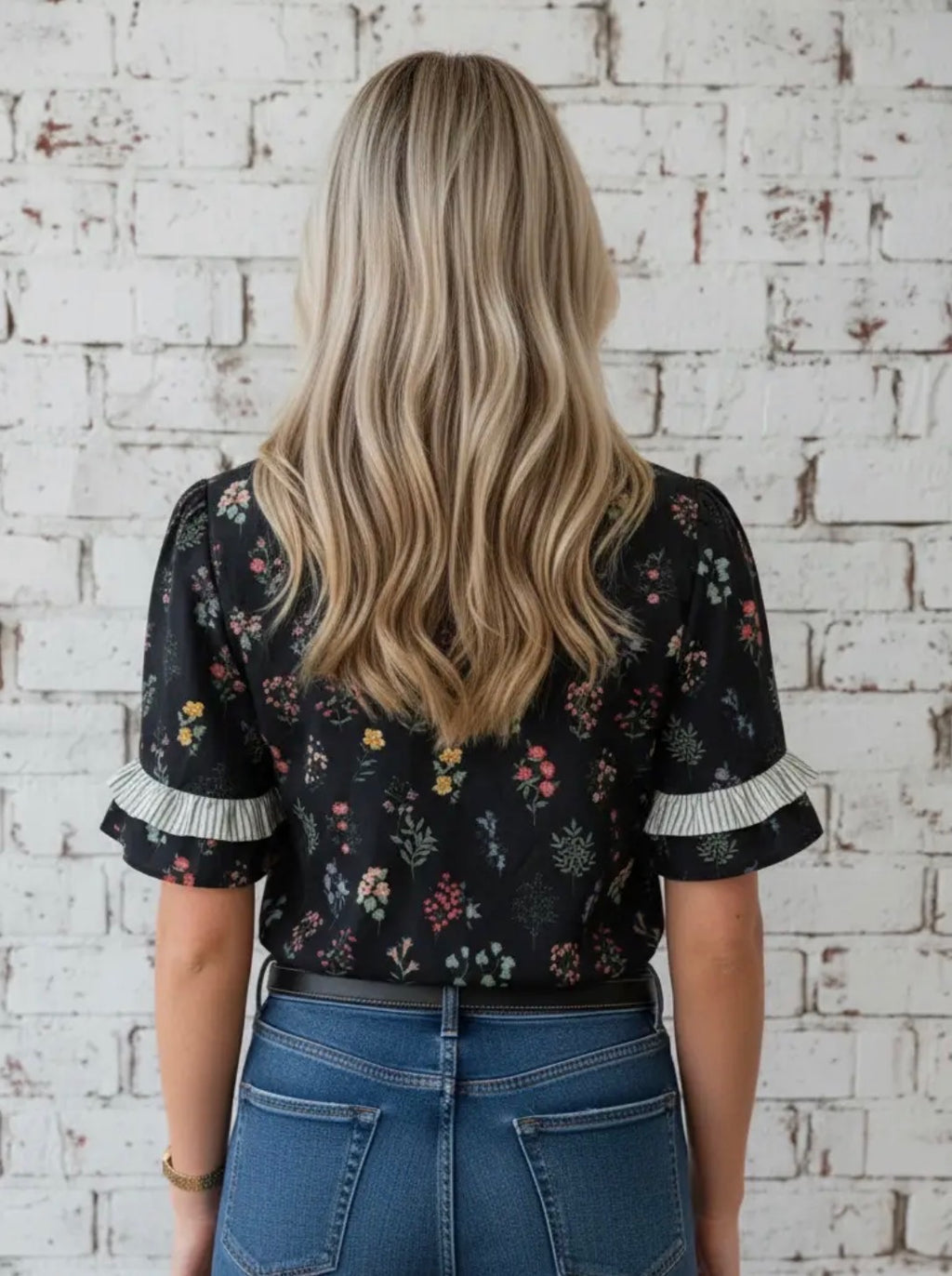 The Gemma Floral Ruffle Shirt