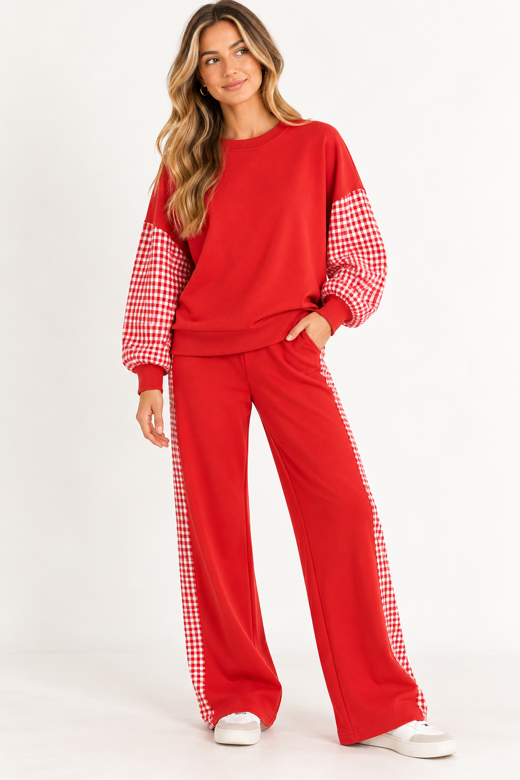 The Ruby Mae Plaid Lounge Set