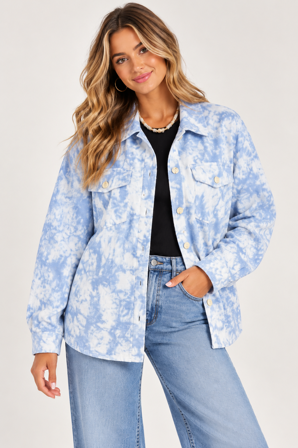 The Skylar Blue Cloud Jacket