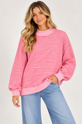 The Poppy Mae Stripe Oversized Sweatshirt