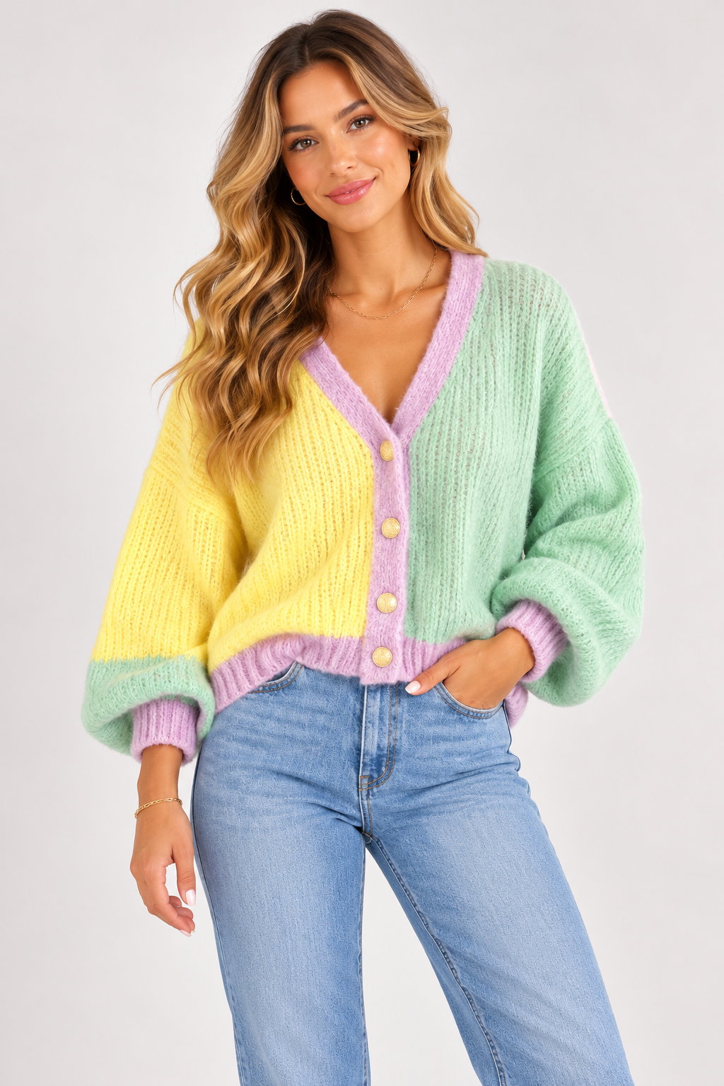 The Poppy Pastel Knit Cardigan