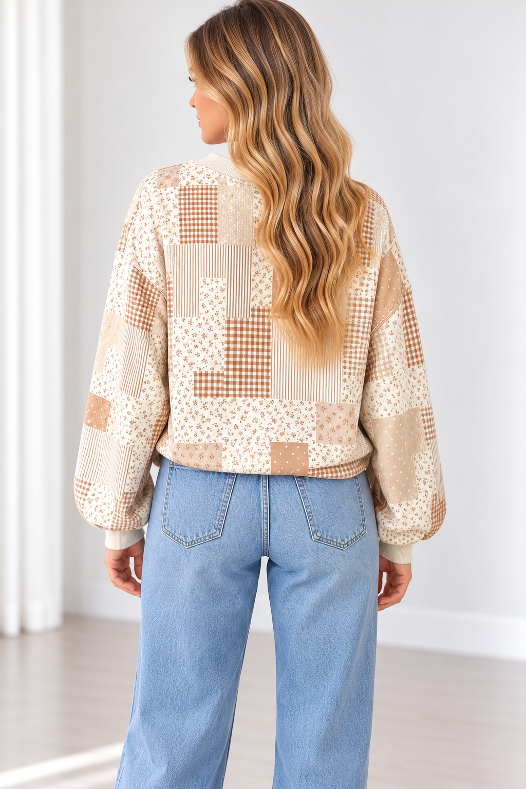 The Lily Kate Vintage Patchwork Sweatshirt