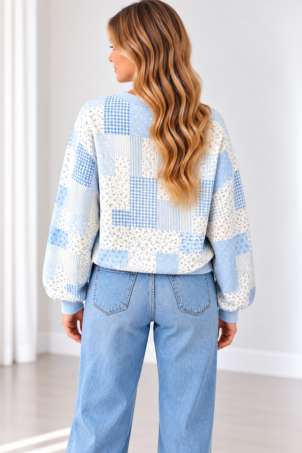 The Lily Kate Vintage Patchwork Sweatshirt