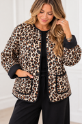 The Callie Leopard  Quilted Jacket
