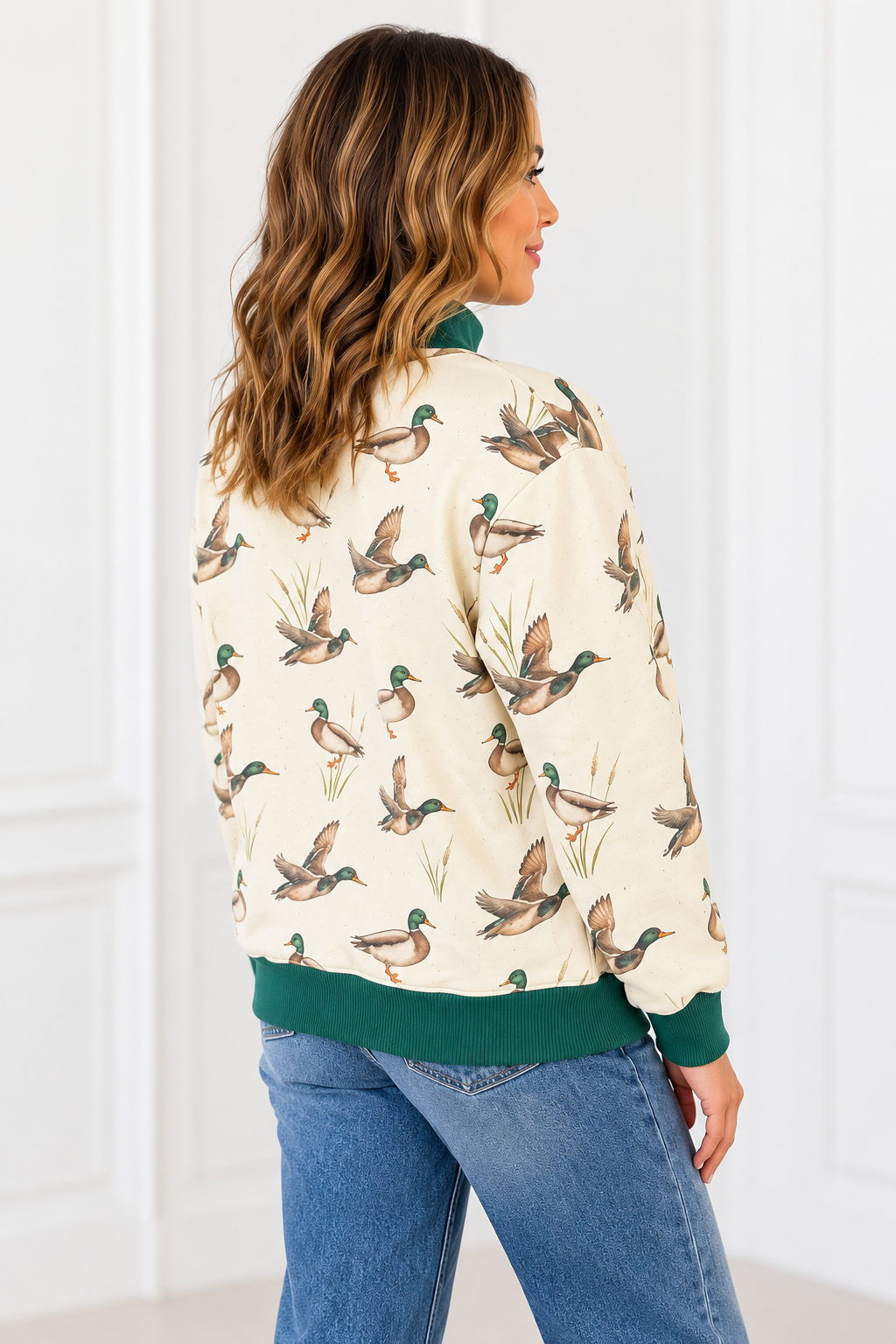 The Maddie Mallard Mock Neck Sweatshirt