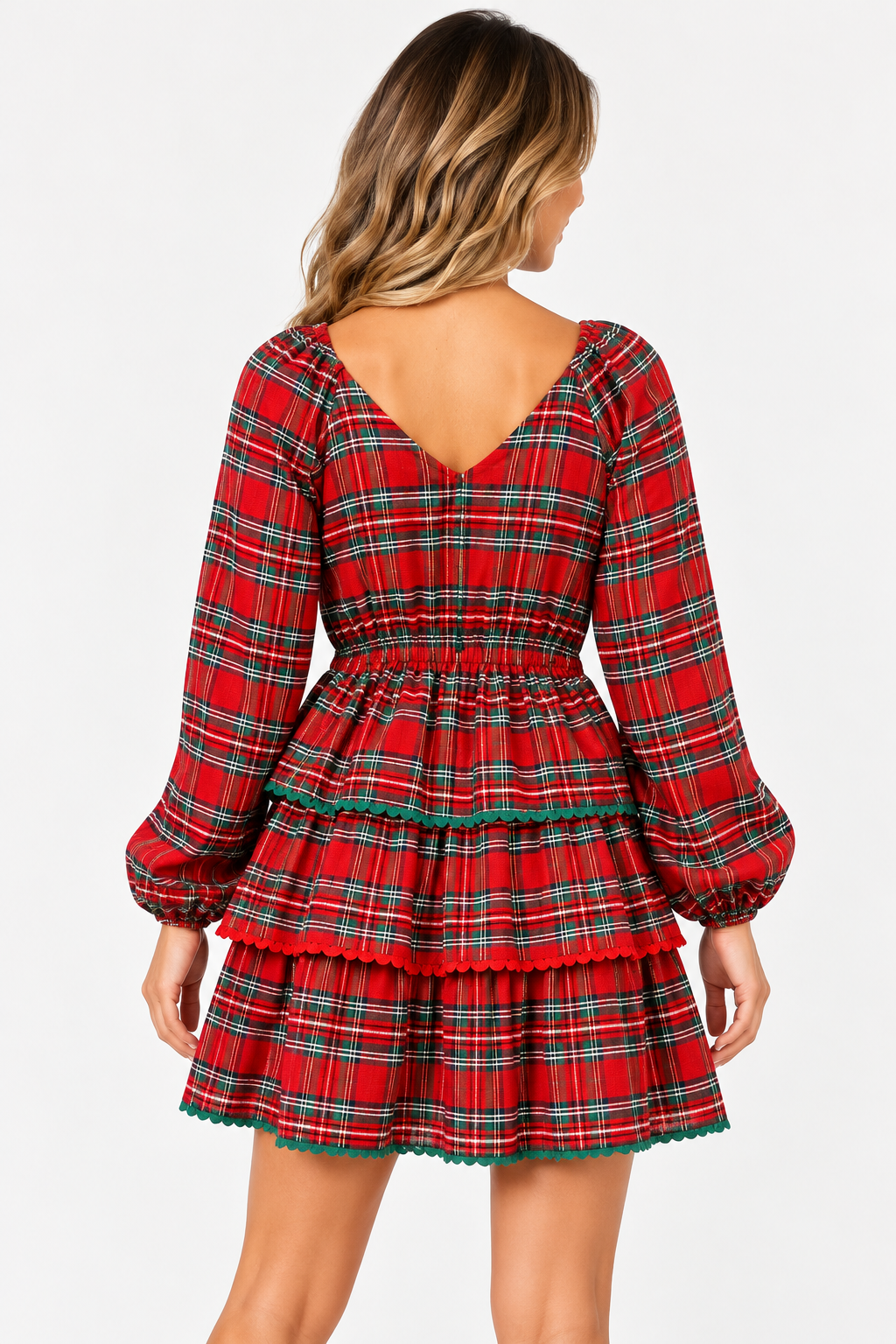 The Mistletoe Manor Plaid Dress