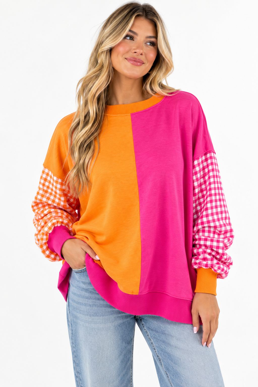 The Gigi Gingham Sweatshirt
