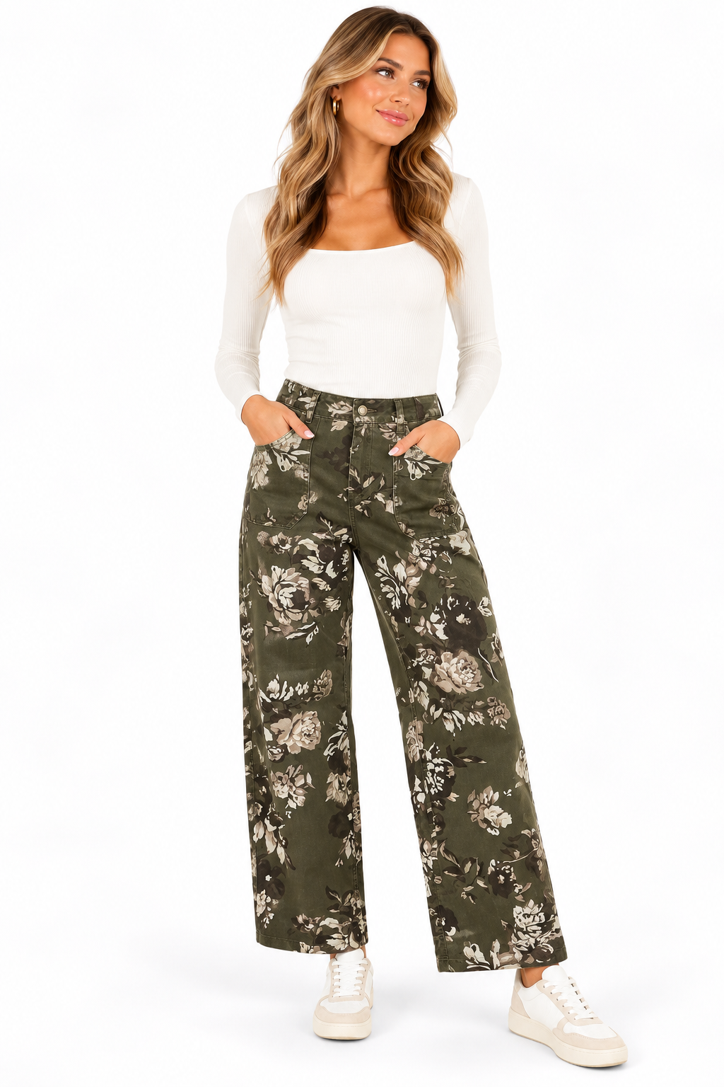 The Maggie Floral Jeans