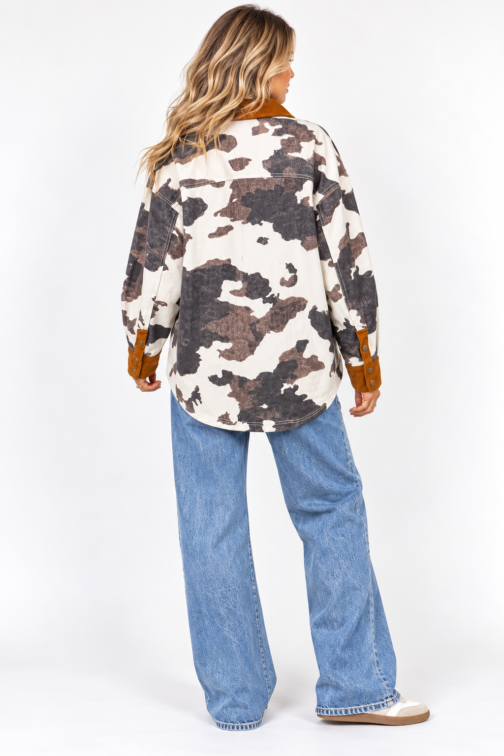 The Oakley Mae Cow Print Jacket