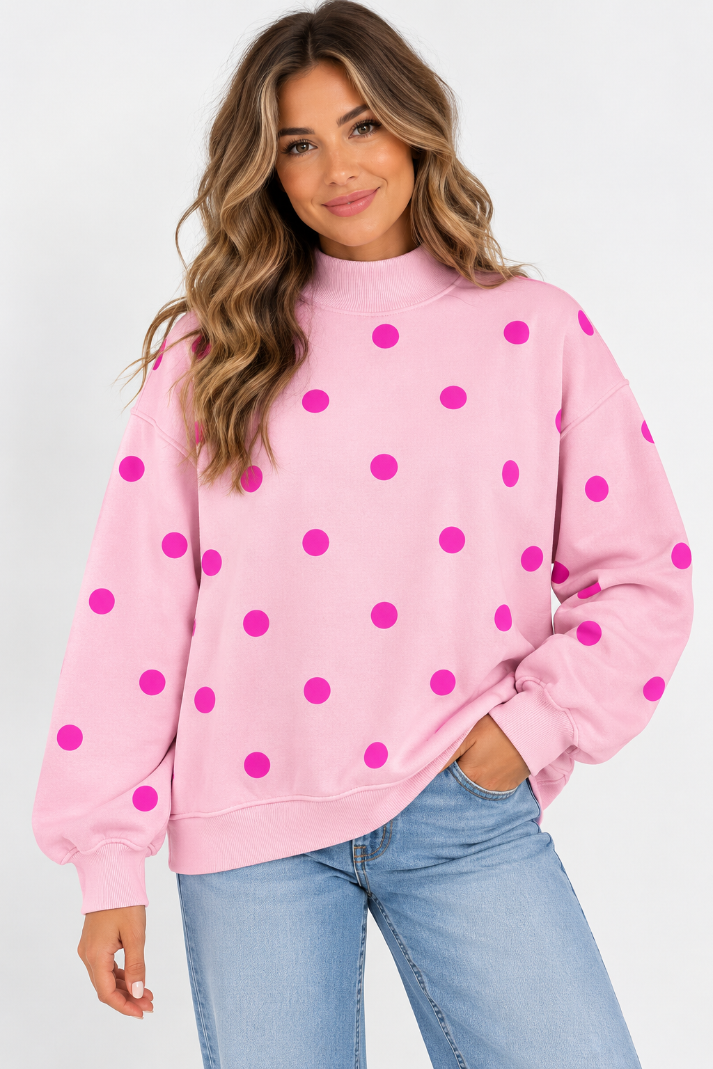 The Rosie Posie Polka Dot Oversized Sweatshirt