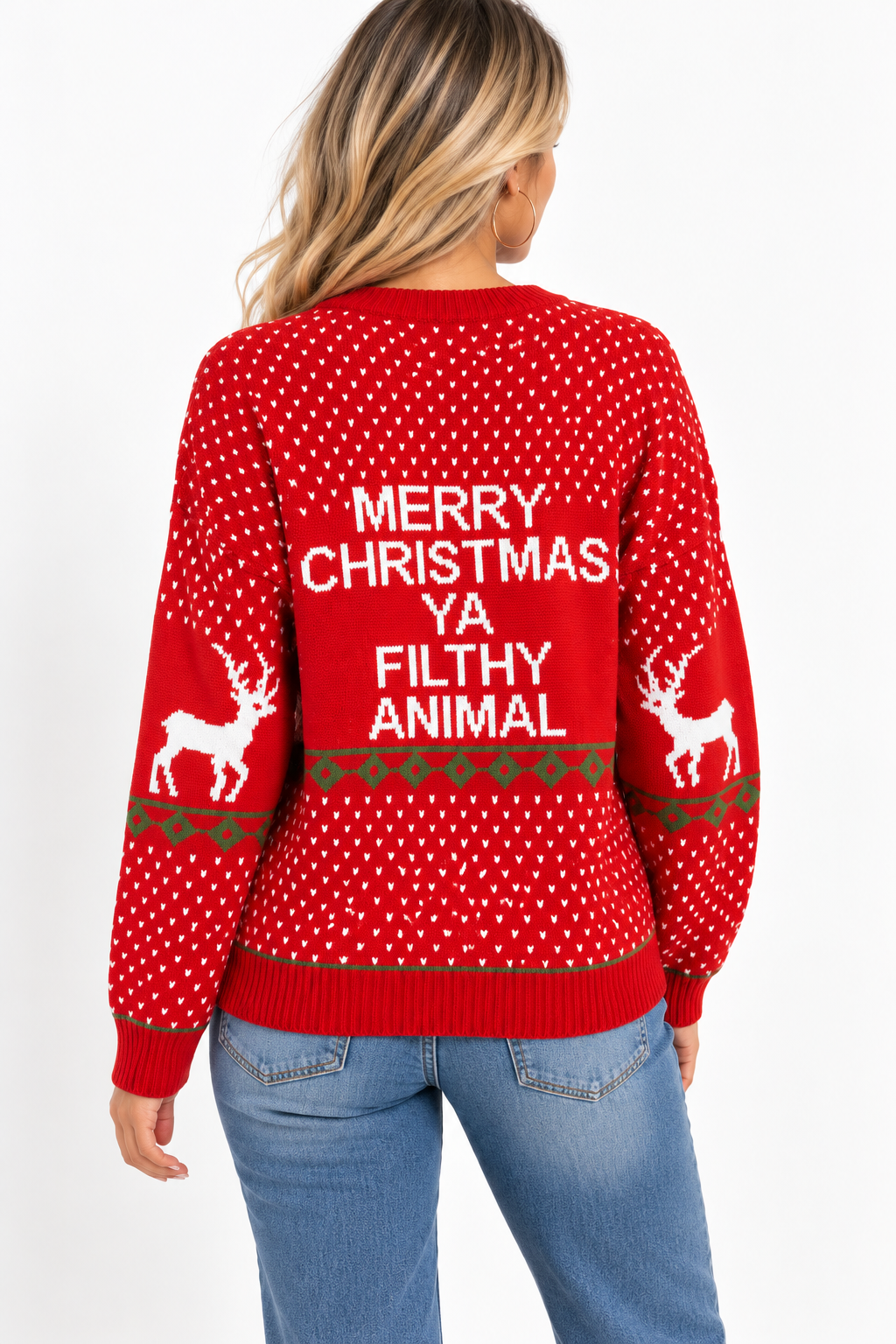The Merry Christmas Ya Filthy Animal Christmas Sweater