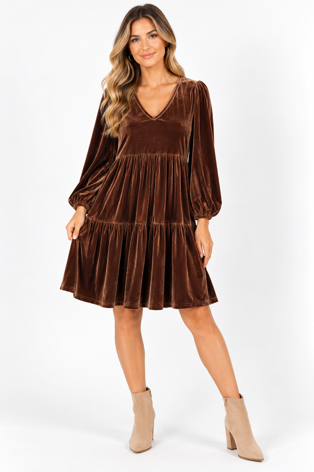 The Cocoa Belle Velvet Dress