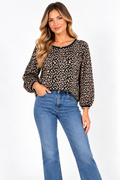 The Kenzie Contrast Leopard Top