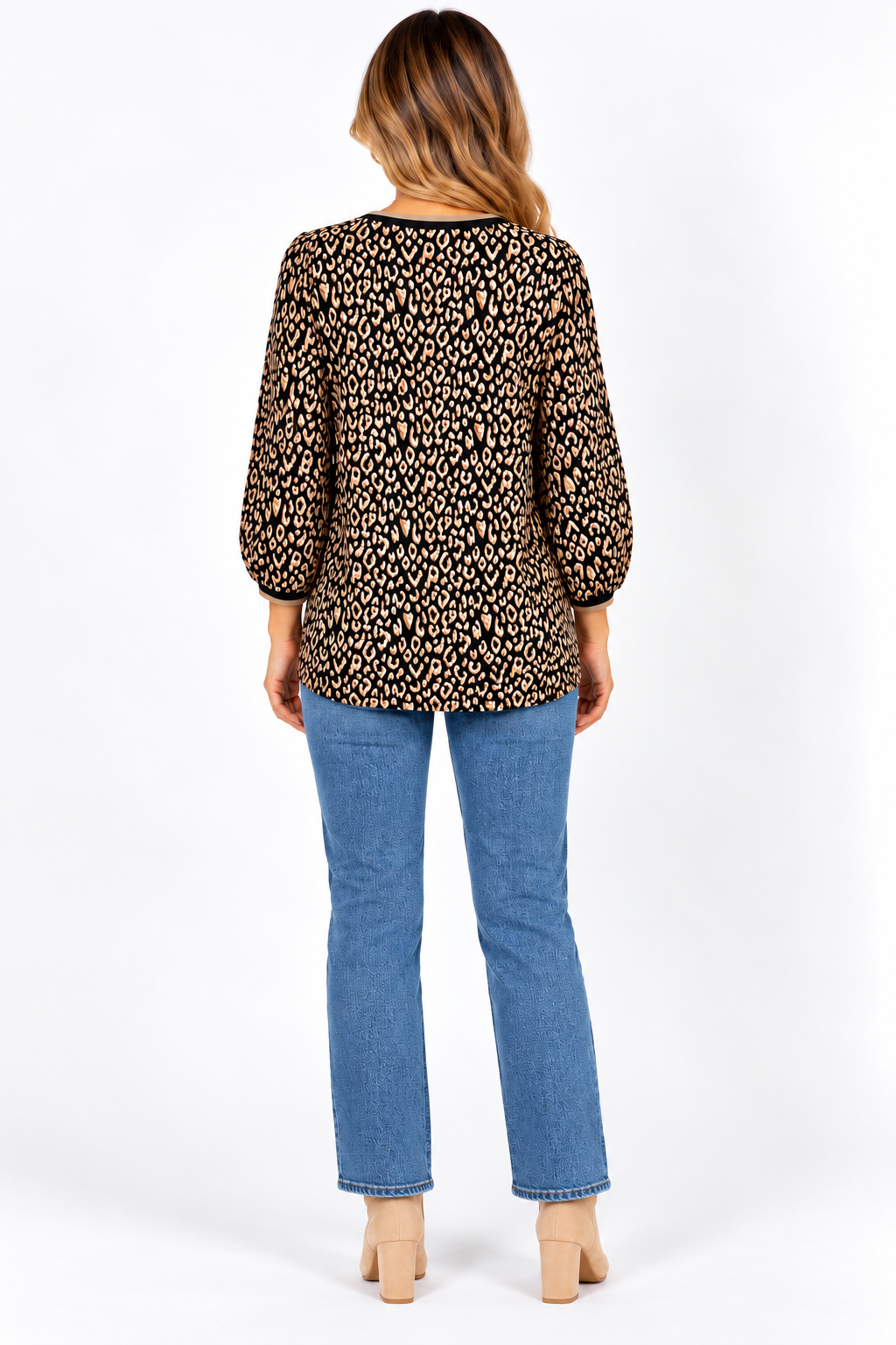 The Kenzie Contrast Leopard Top