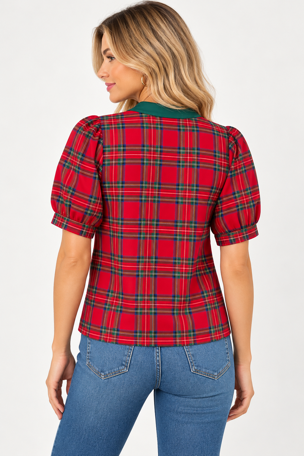 The Plaid Christmas in Cambridge Top