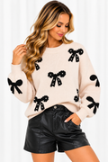 The Pearl Bow Sweater