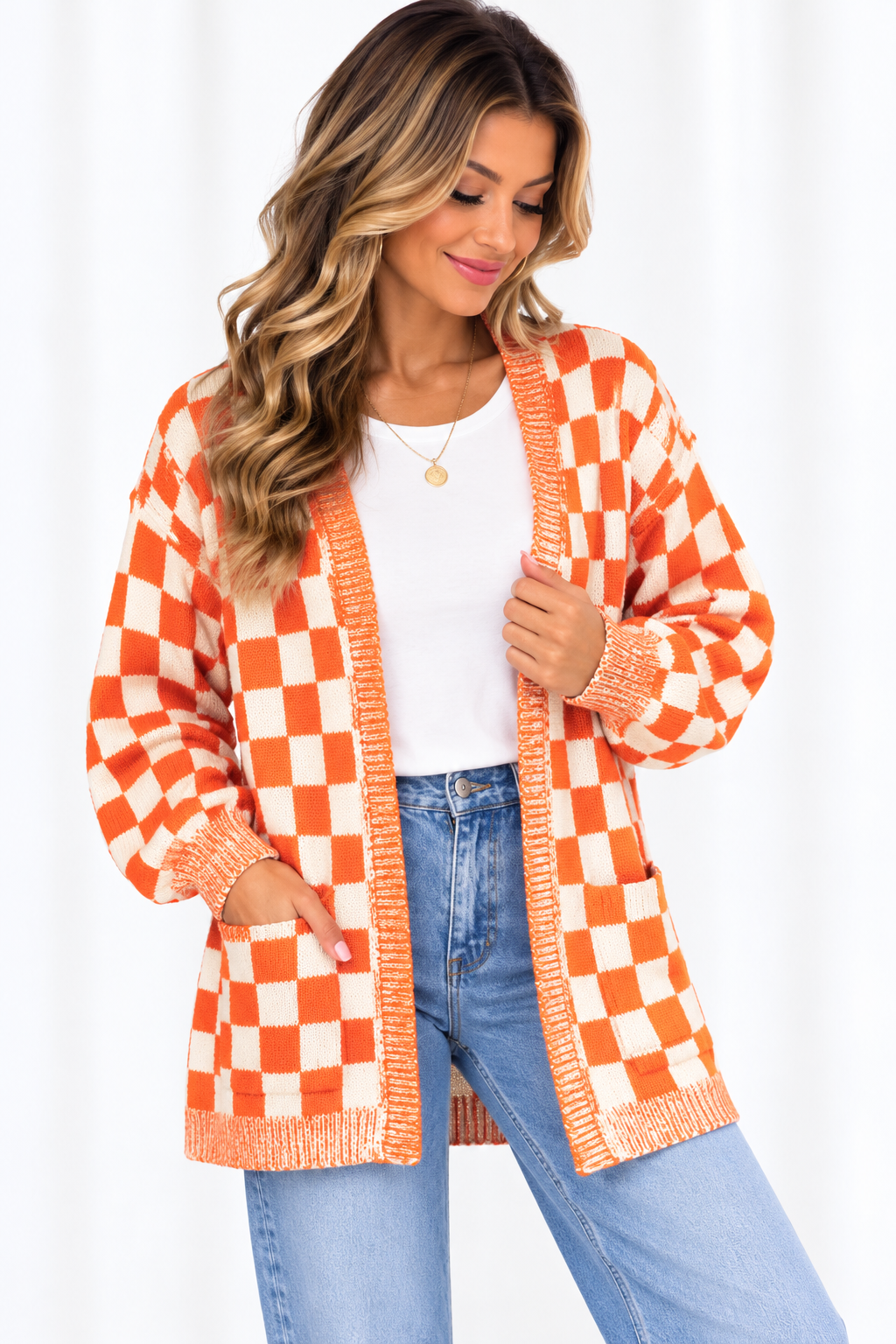 The Kodi Jane Checkered Cardigan