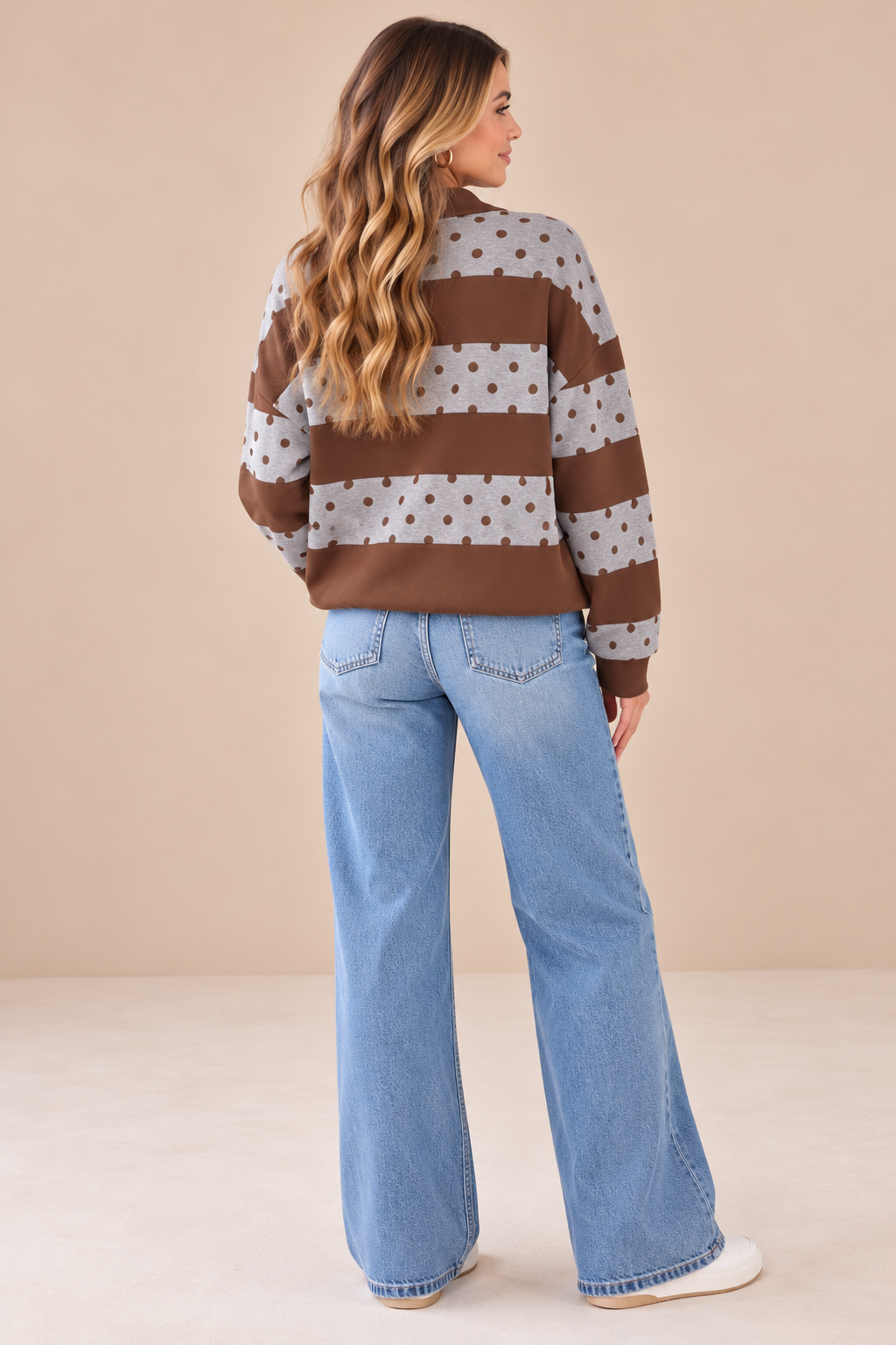 The Brynlee Polka Dot Pullover