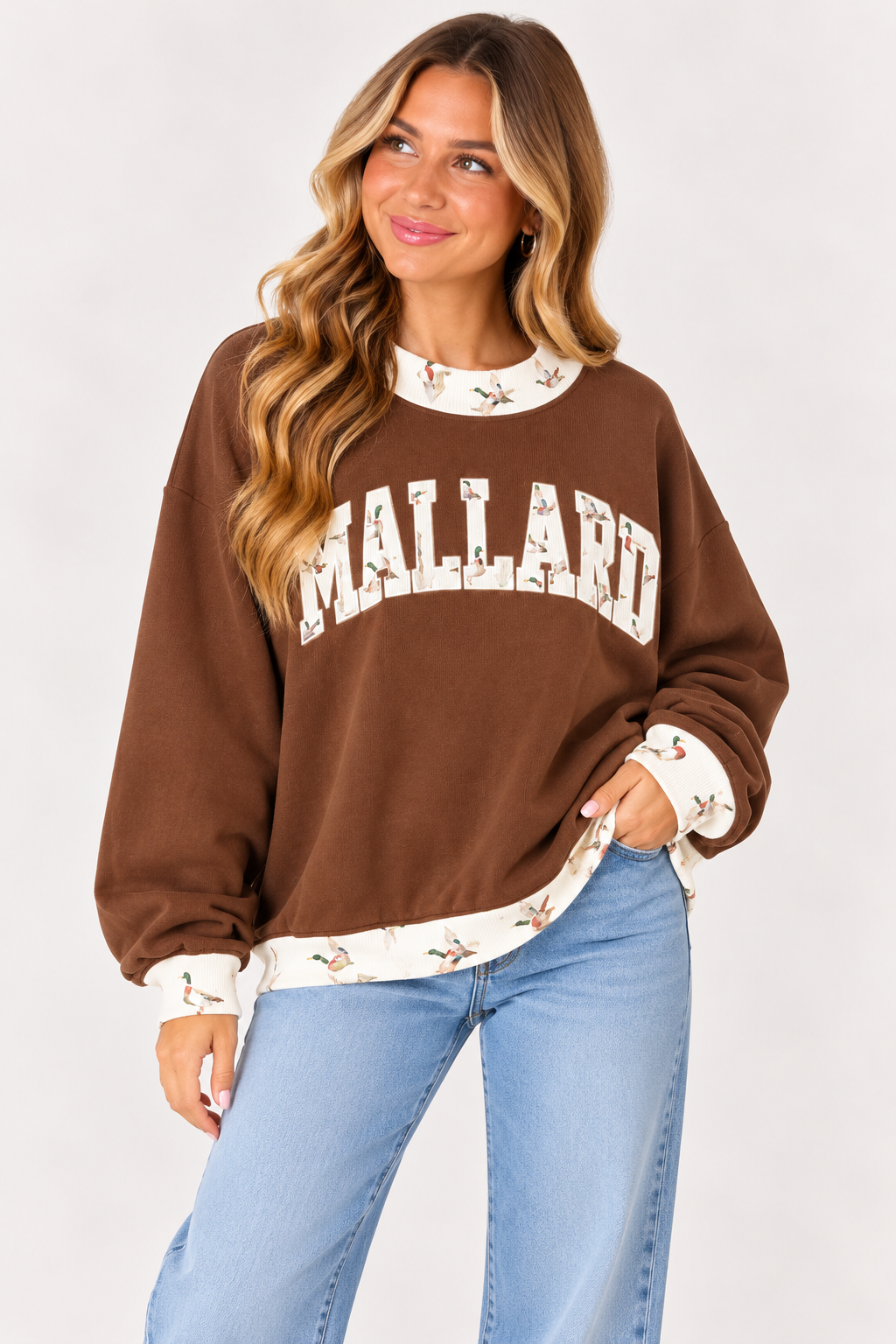 The Madeline Mallard Oversized Sweatshirt