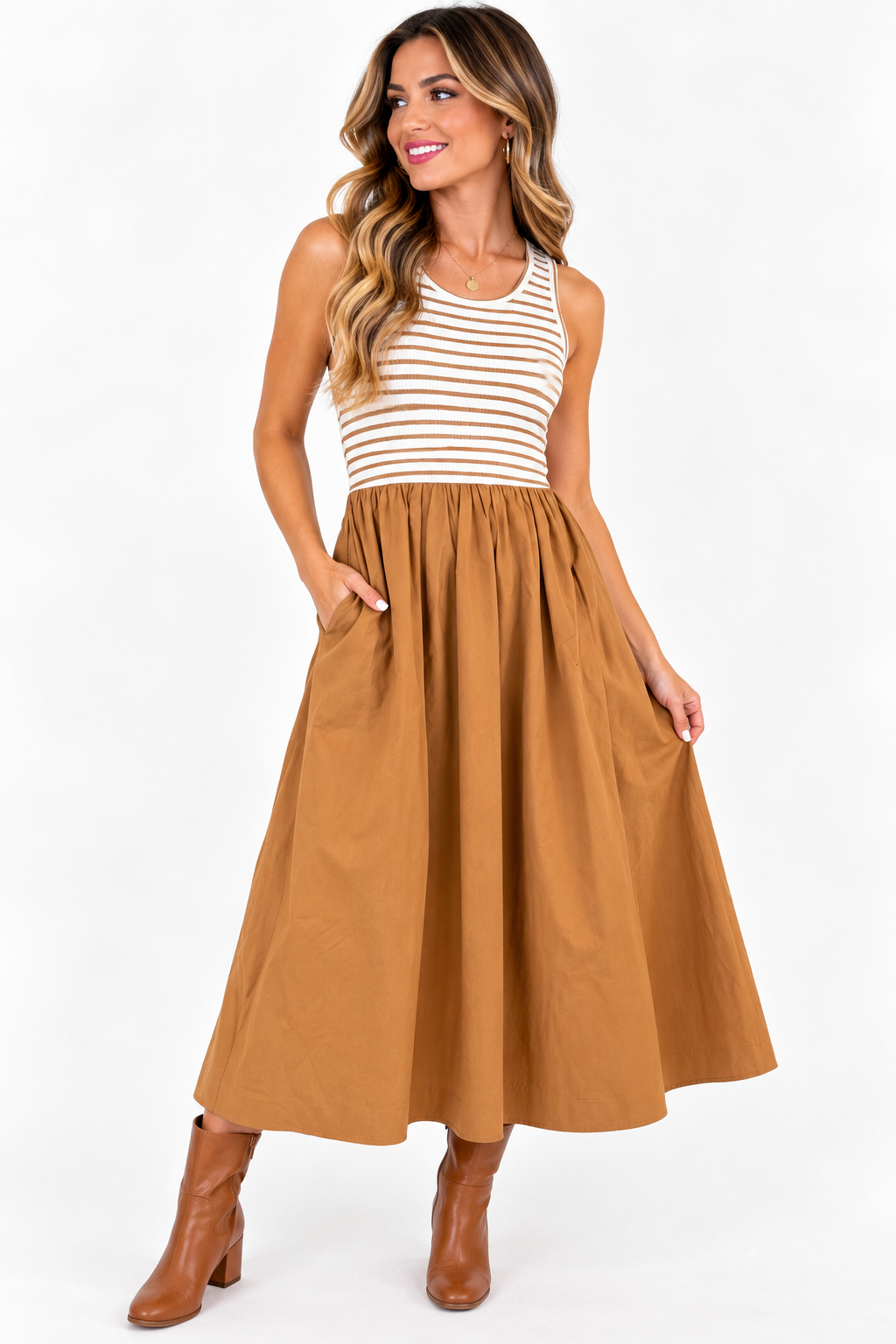 The Sutton Stripe Maxi Dress