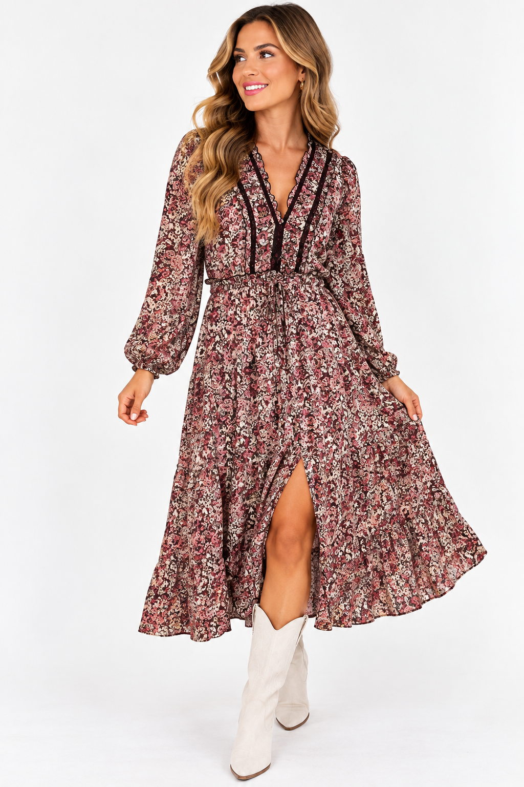 The Marlowe Floral Midi Dress