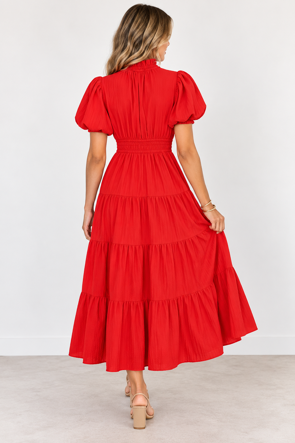 The Cranberry Wishes Maxi Dress