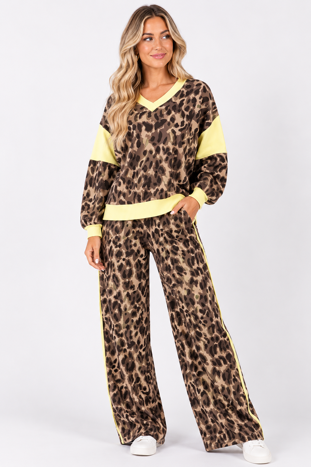 The Honey Leopard Lounge Set