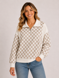 The Ada James Checker Zip Sweatshirt
