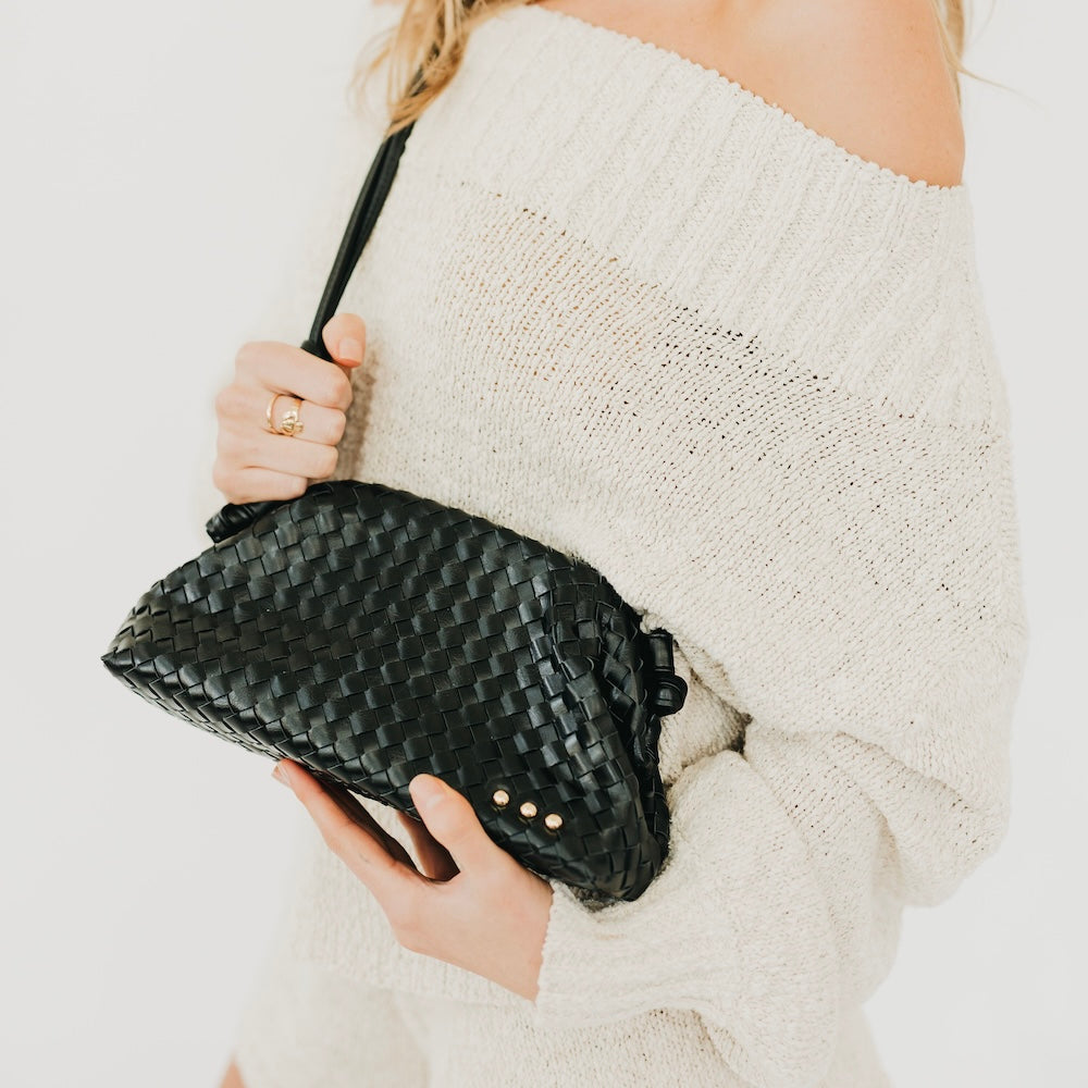 The Madelyn Woven Frame Crossbody Bag