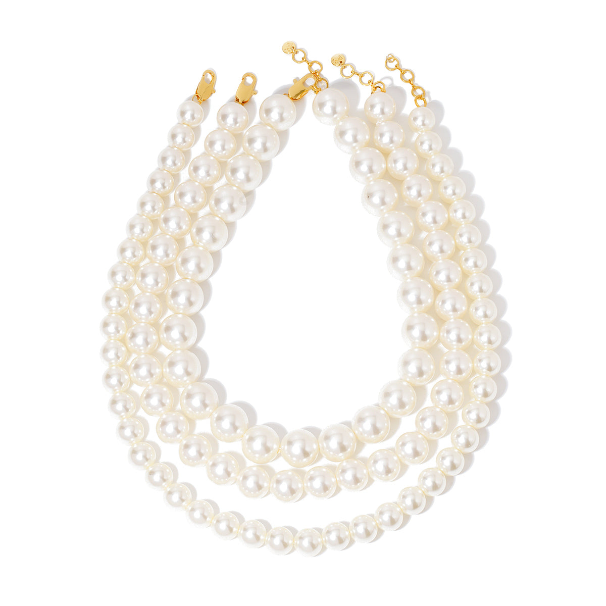 The Chunky Three Piece Pearl Necklace