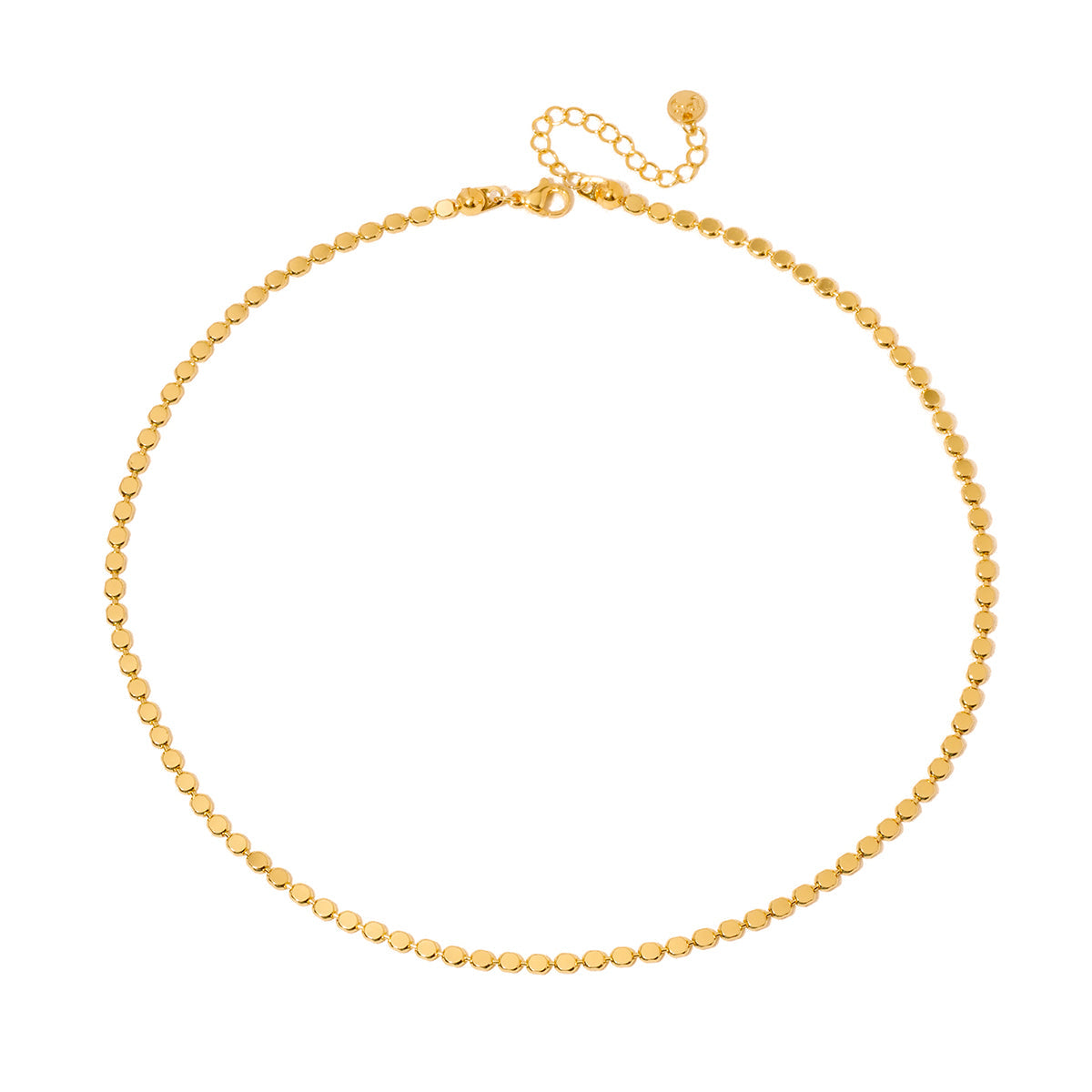 The Dakota Disc Chain Necklace - WATERPROOF