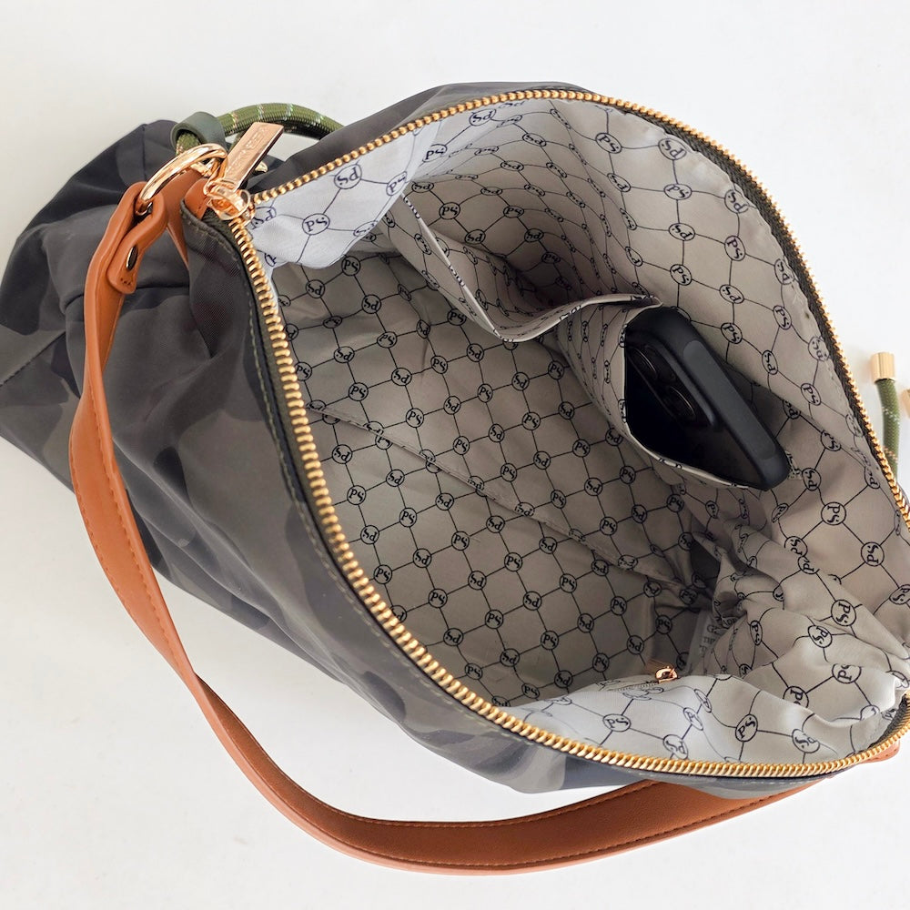 The Nikki Nylon Slouchy Shoulder Bag