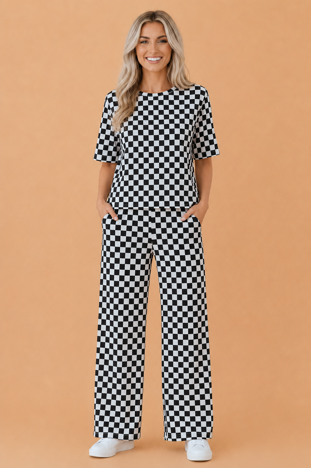 The Harper Checker Lounge Set