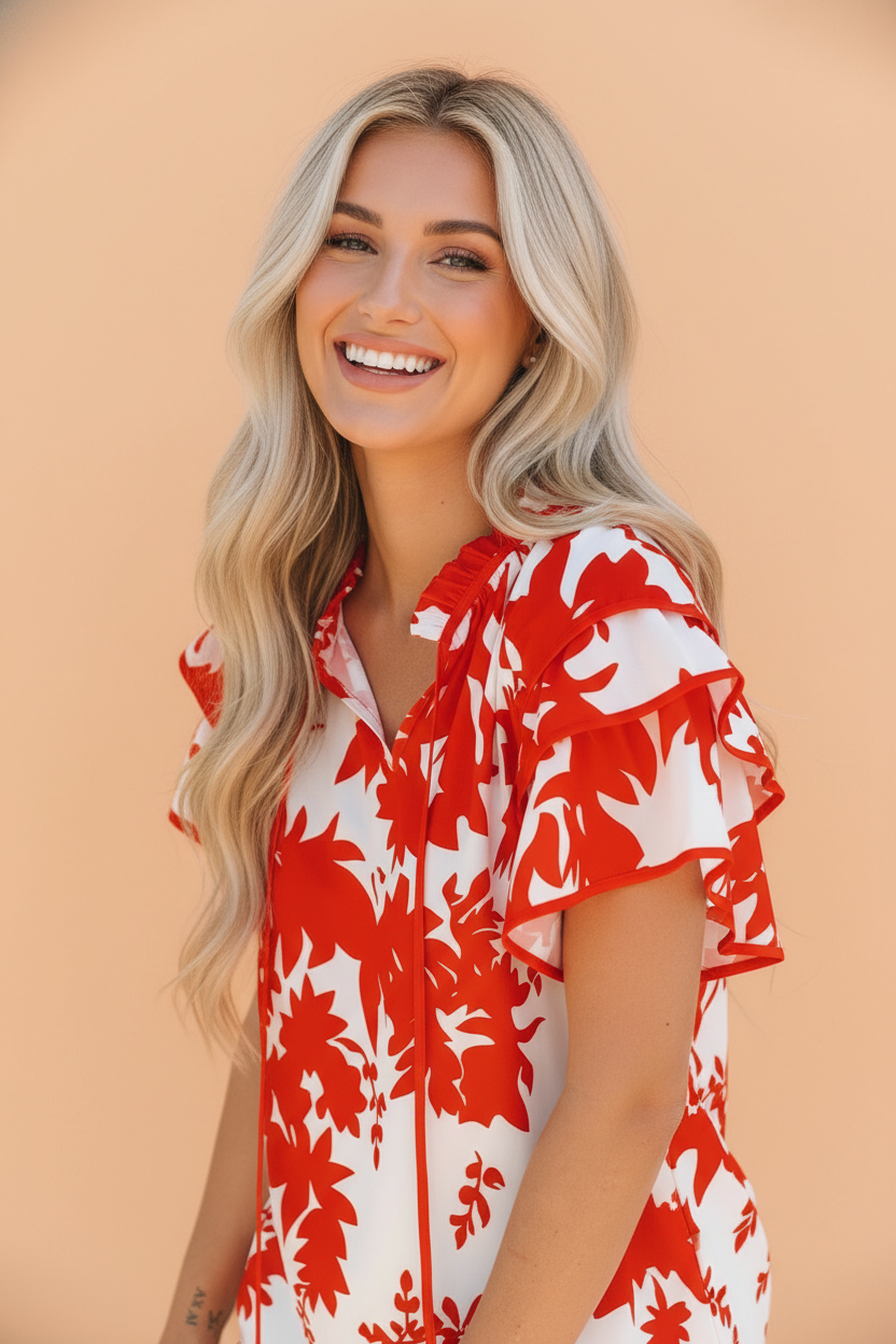 The Claire Jane Floral Blouse