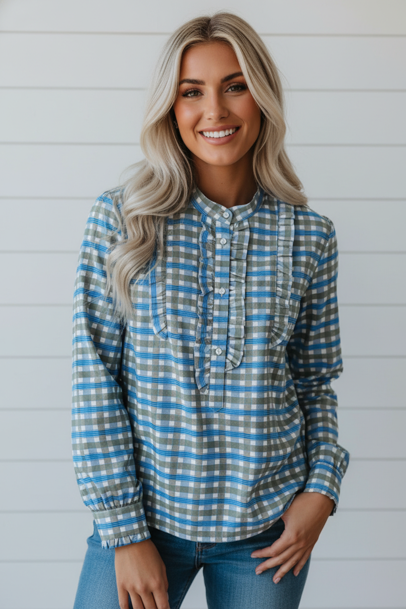 The Madeline Gingham Blouse