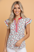 The Bronwen Floral Blouse