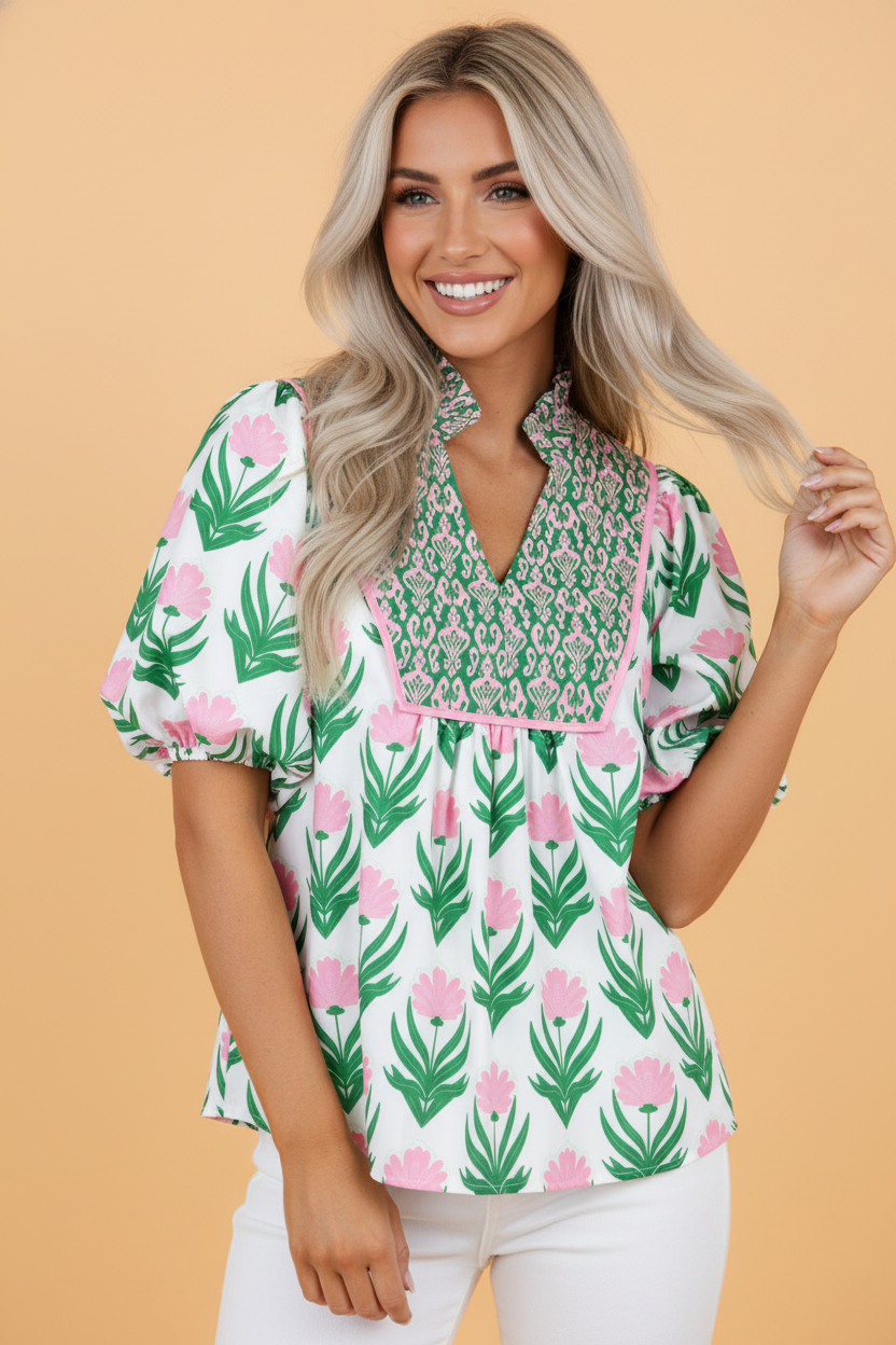 The Ingrid Floral Blouse