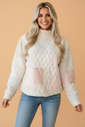 The Everlee Floral Quilted Pullover